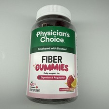 Physician  s Choice Fiber Gummies for Digestive Health  60 Count Pack of 1 