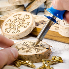 QWORK Pyrography Wood Burning Tips – 23Pcs Multifunctional Copper Crafting...