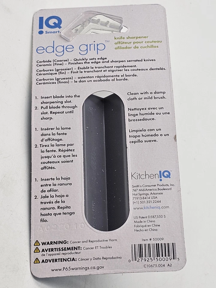 Kitchen IQ Edge Grip 2 Stage Knife Sharpener Kitchen Knife Sharpening 50009 - Image 4 of 4
