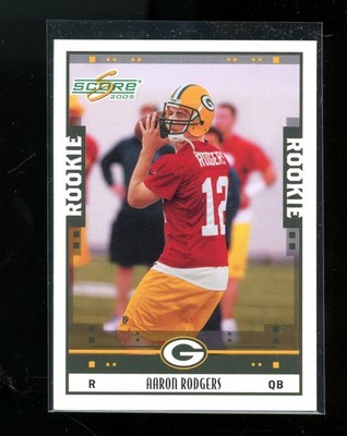 AARON RODGERS 2005 05 SCORE #352 ROOKIE RC Green Bay Packers Cal Bears Steelers