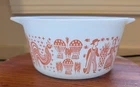 Pyrex  Amish Butterprint 1 qt. Casserole Dish #473~PINK