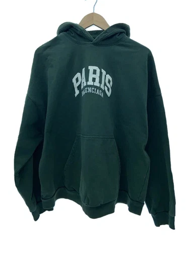 Felpa con cappuccio BALENCIAGA verde 2 usata