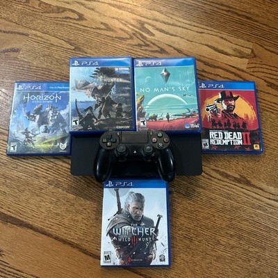 Sony PlayStation 4 Slim 1TB Jet Black, CUH-2215B + Premium Games + Controller