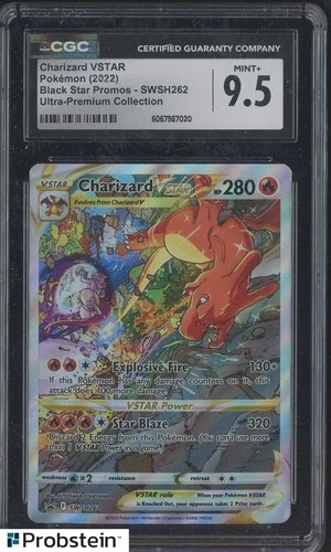 2022 Pokemon SWSH BSP Ultra Premium Collection #262 Charizard VSTAR CGC 9.5