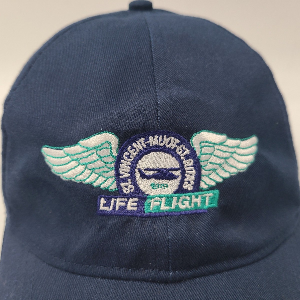 Vintage Life Flight Hat Strapback Blue St Vincent Mercy St Ritas