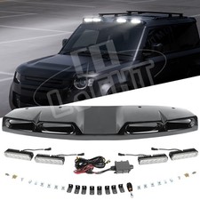 Light Bar 4 LED Gloss Black Roof Pod Fits LR New Defender L663 90 110 130 2020+