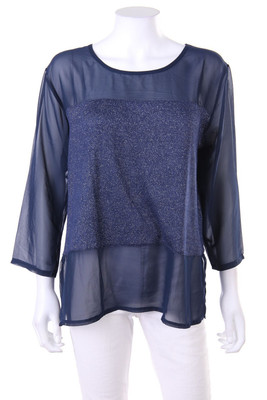 Carnaby Blouse Glitter F 4 = D 40 dark blue