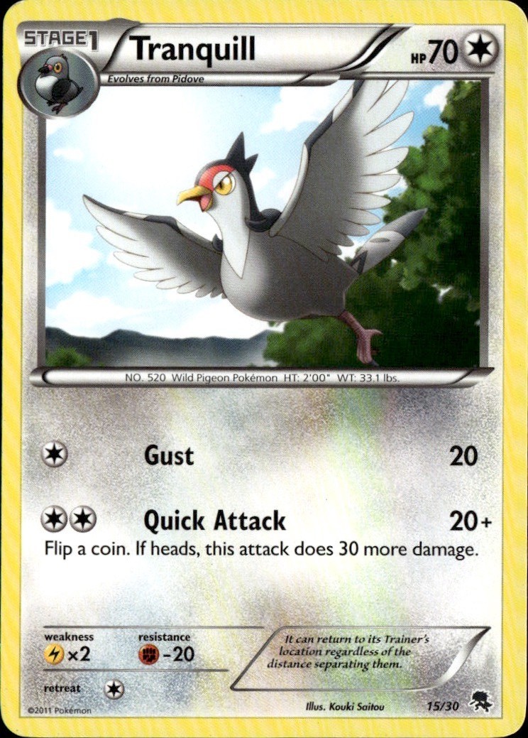 Tranquill Common BW Trainer Kit: Excadrill & Zoroark 15/30 LP