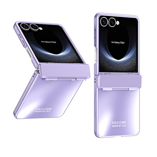 Custodia cerniera PC opaca smerigliata placcatura lusso per Samsung Galaxy Z Flip 7/6/5 - Foto 10 di 15