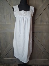 Vintage Adonna Light Blue Lace Trim Nightgown sz Small