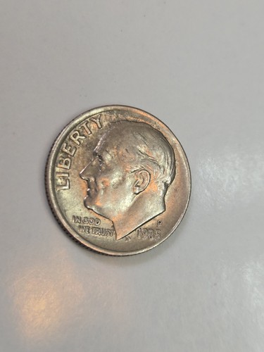 1985P dime broad stroke off-center Obverse Rim Seperation Errors - Picture 3 of 7