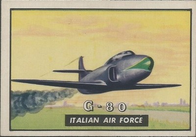 1952 Topps Wings Card #150 - G - 80 - Italian Air Force - VG