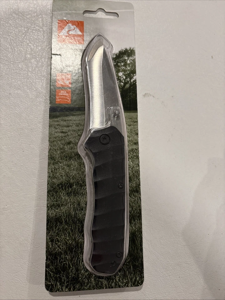 Juego de 3 cuchillos plegables Ozark Trail verde naranja y negro Foto 3 de 4