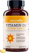 NatureWise Vitamin D3 2000iu (50 mcg) 1-Year Supply, 360 Count