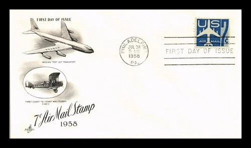 US COVER AIR MAIL 7C FIRST DAY ISSUE SCOTT C51 ARTCRAFT
