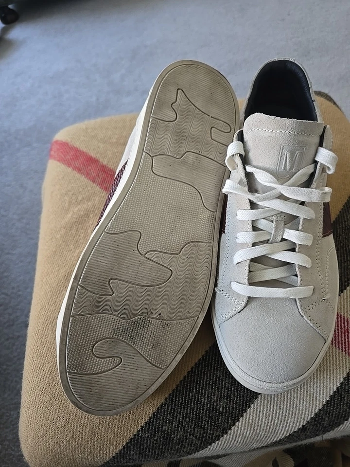 ZAPATILLAS BRUNO MAGLI 'LISBOA' PARA HOMBRE CUERO GAMUZA TOSTADO BRITÁNICO TALLA 10.5/43.5 $298 Foto 4 de 4