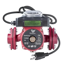 110V Circulation Pump with Timer 130W 12.86 GPM Hot Water Recirculating Pump ...