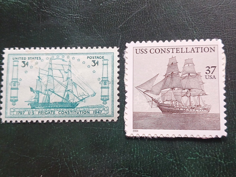 FRIGATE US CONSTITUTION & USS CONSTELLATION #951 & 3869