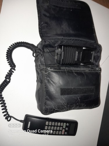 Vintage Uniden Mobile Brick Car Cell Phone w/ Case Used (not tested) - Photo 6 sur 15