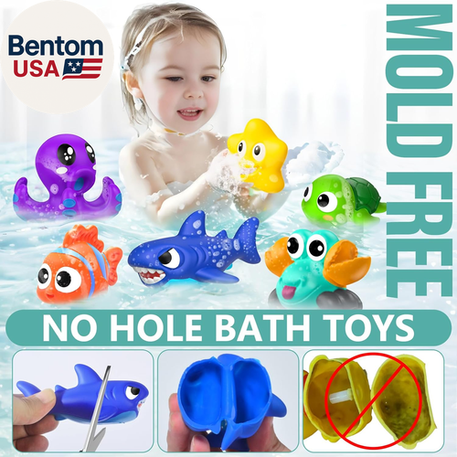 No Hole Mold Free Baby Bath Toys for Kids Ages 1-3,Water Toys for Babies and Tod - Bild 2 von 12