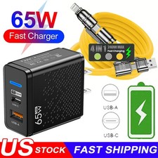 65W Type C USB Phone Charger Cable For Motorola Moto G 2025 2024 2023