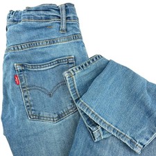 Levis 511 Slim Jeans Kids Size 12 Regular Blue Adjustable Elastic Waist