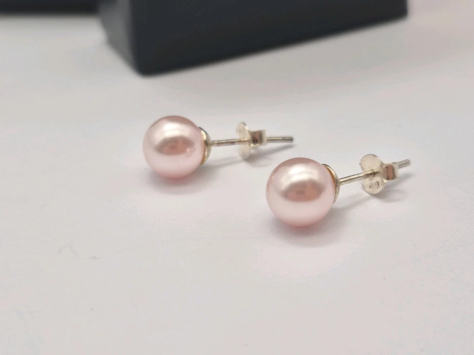 Brincos de pérola de prata esterlina coleção bizâncio Londres. - Imagem 4 de 4