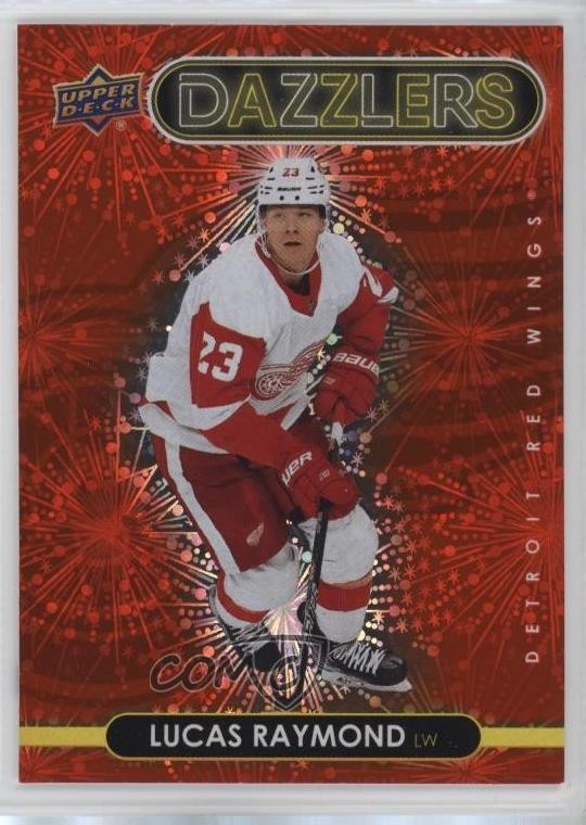2021-22 Upper Deck Series 2 Dazzlers Red Lucas Raymond #DZ-68 1p1k