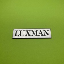 LUXMAN 55x15mm emblema brusch badge logo decal sticker plate auto audio sticker