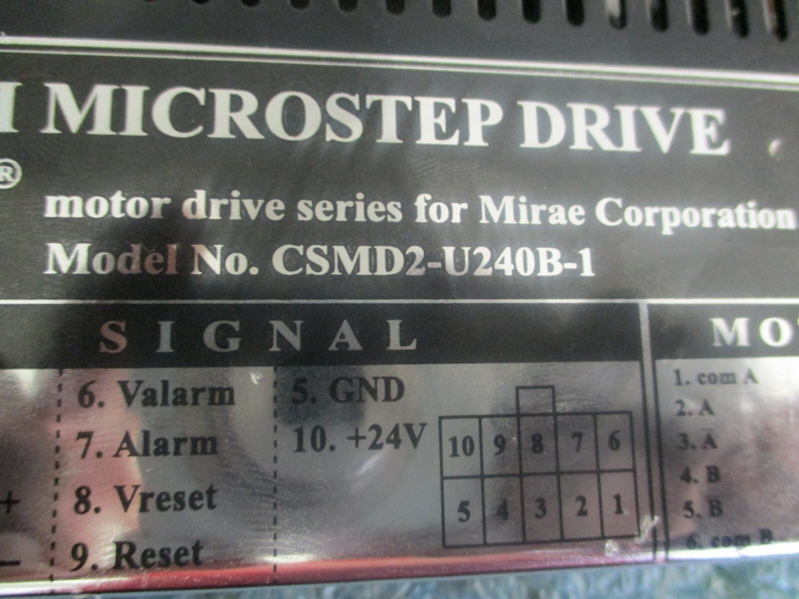 Convex / Mirae Model: CSMD2-U240B-1. 2PH Microstep Drive 