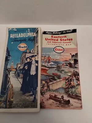 2 Maps From The 1960's USA