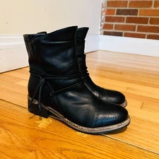 Clark’s Volara Dina Moto Bootie Black With Strap Detail 7 Womens