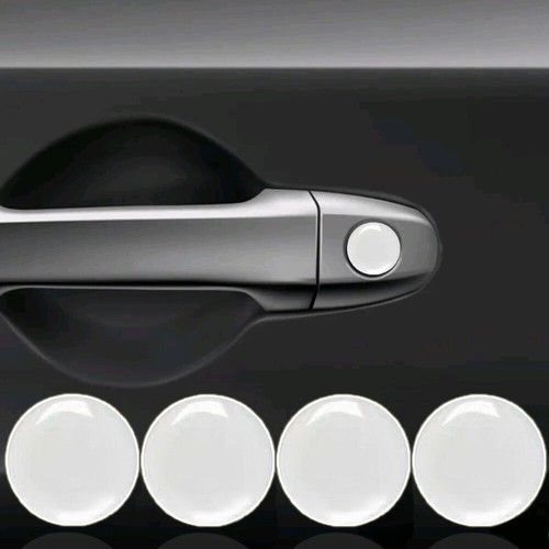 4pcs 20mm White Car Lock Keyhole Sticker Door Lock Protector Trims Accessories - Picture 5 of 7