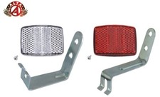 ALTA Front or Rear Bicycle Reflector TF-180 Clear/Red Safety Reflector.