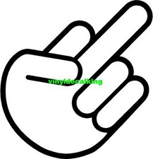 Shocker Fck Middle Finger Vinyl Decal Sticker Car Window Jdm Illest Flush Shocker Fck Middle Finger Vinyl Decal Sticker Car Window Jdm Illest Flush