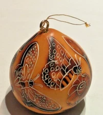 Lucuma Ornament Butterfly~ Handmade Peru