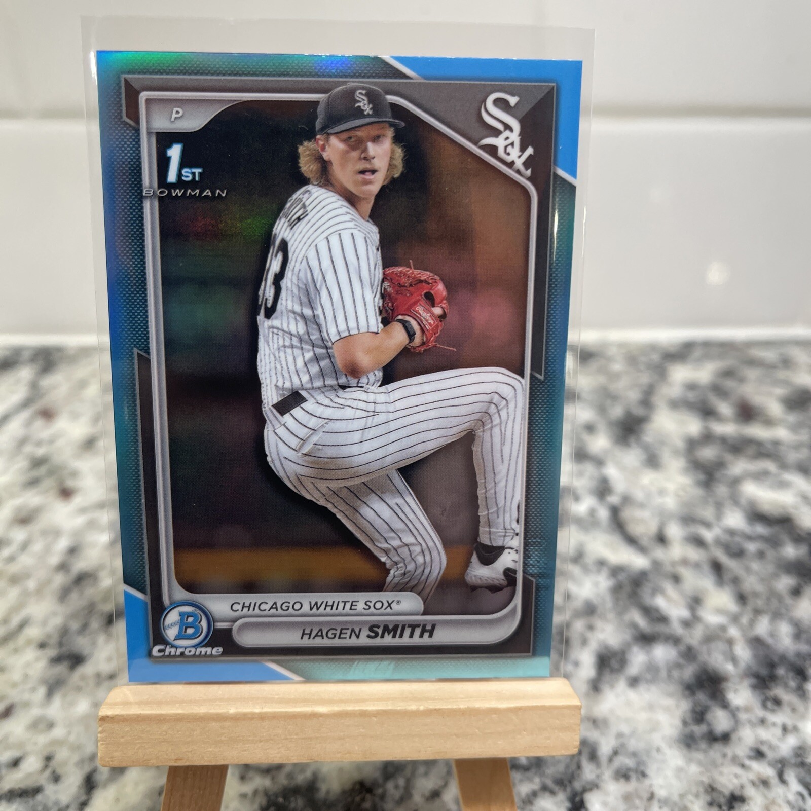 2024 Bowman Draft Chrome HAGEN SMITH 1st Bowman Sky Blue Refractor