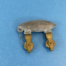 Antique Lead Fish Trolley Weight with Brass Pulley Rig Fishing Sinker — listing 3