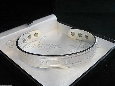 QUALITÄT HERREN L/XL RÖMISCHER MAGNET ARMREIF/KUPFER DREHMOMENT ARMBAND SCHMERZLINDERUNG AJMB