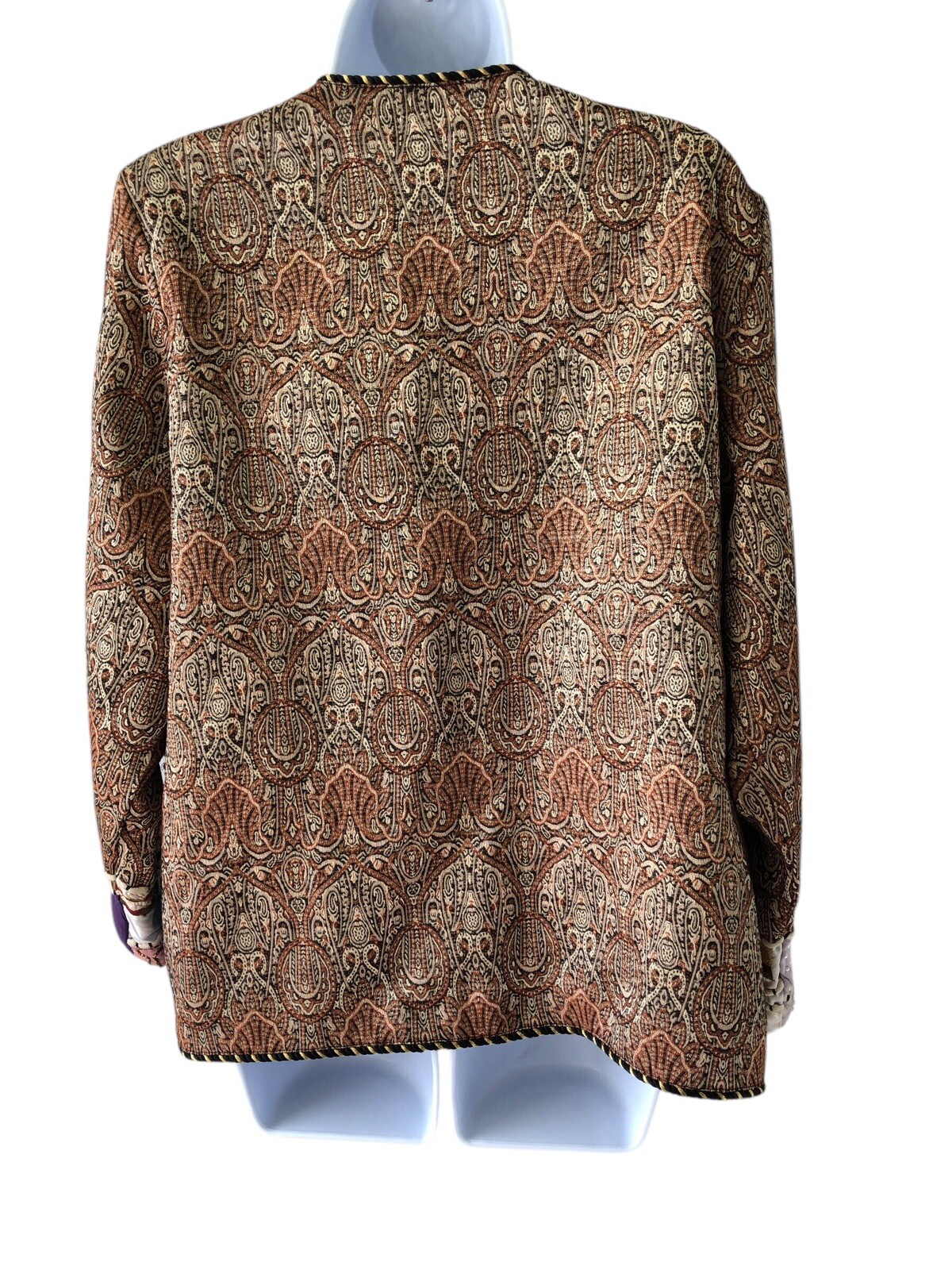 Vtg Colorful Patchwork Button Front Jacket Unbran… - image 3