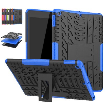 For iPad 9th 8th 7th 6th 5th Gen Pro 11'' Air Soft Rubber Hard Stand Case Cover