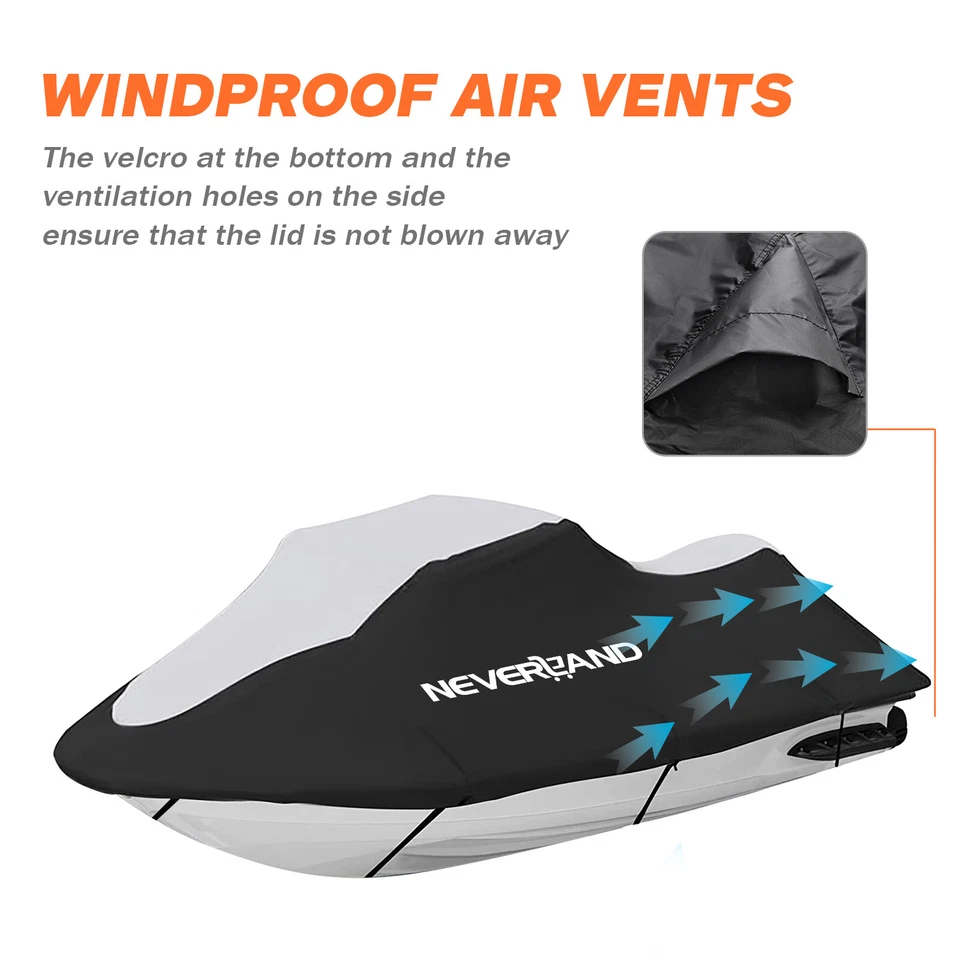 喷气滑雪盖可拖车存储适合雅马哈 WaveRunner VX 豪华/R/运动 07-14 — 第 3/4 张图片