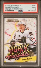 2023 UPPER DECK CREDENTIALS HIGHLY ANTICIPATED #HA1 CONNOR BEDARD RC PSA 9