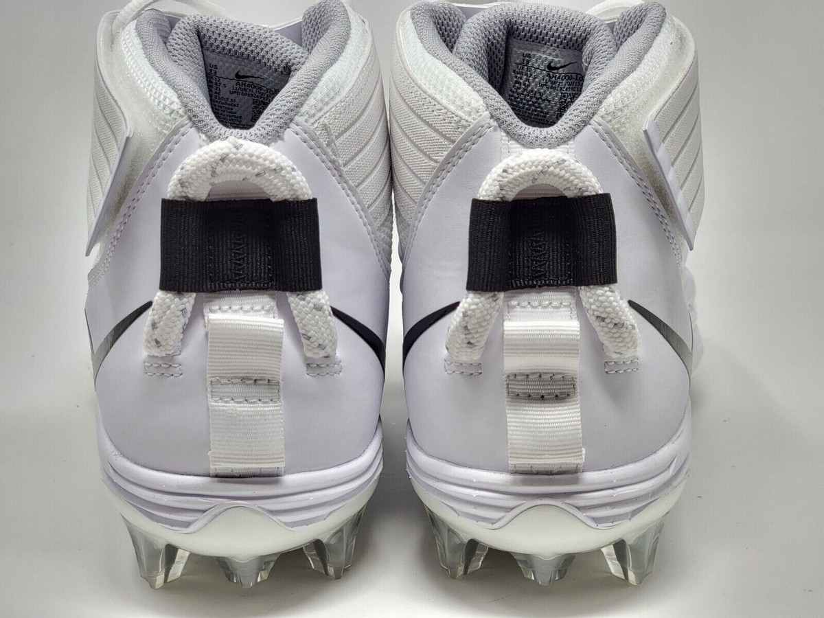 Nike Force Savage Pro 2 Football Cleats White Black Men\'s Size 9 AH4000-100 New Nike Force Savage Pro 2 Football Cleats Men Size 11.5  main image 3