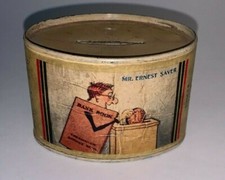 Vintage, UNCLE DON / ERNEST SAVER CLUB, Tin Can Bank