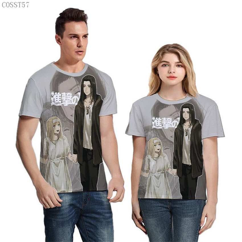 Attack on Titan: Mikasa Ackerman Cosplay T-shirt Anime Print Short Sleeve Tops - image 2 of 4