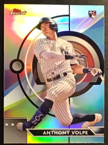 2023 Topps Finest Anthony Volpe Refractor Rookie Card RC #26 Yankees