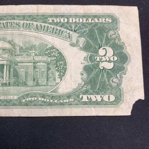 1953 #41717369- $2 “Red Seal” Two Dollar-Jefferson Bill! - Picture 6 of 9