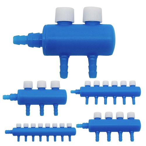 Aquarium Air Line Splitter Valve 2 3 4 6 8 Way Taps Pond Fish Tank Pump Pipe