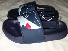 Capelli New York Kids Toddlers Blue Sharks Clogs Sliders Shoes Size 8-9 NEW